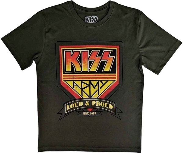 Kiss Kiss Majica Loud & Proud Unisex Military Green 2XL