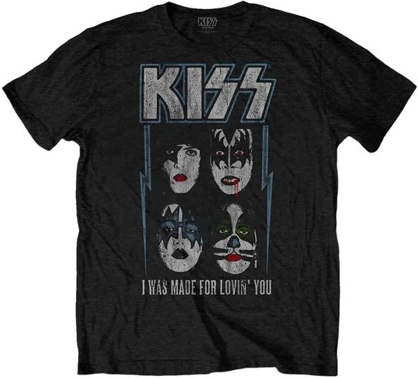 Kiss Kiss Majica Made For Lovin' You Unisex Black 2XL