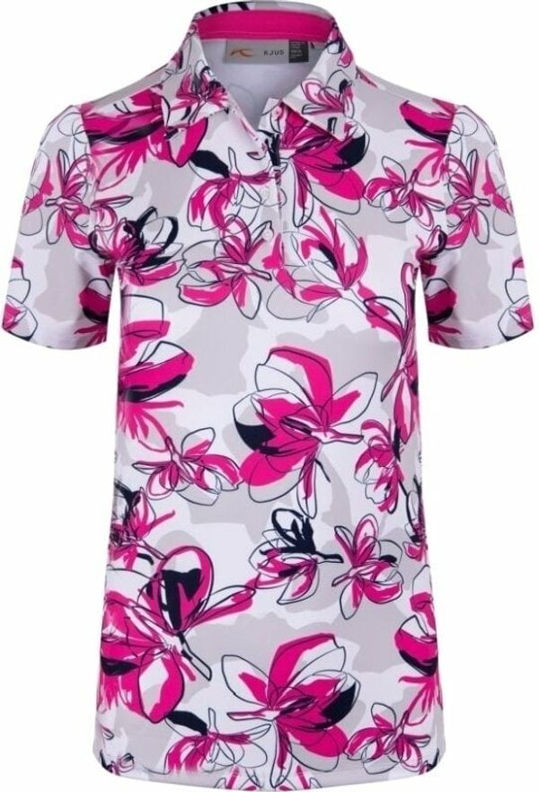 Kjus Kjus Womens Enya Printed Polo S/S Magenta/Alloy 36