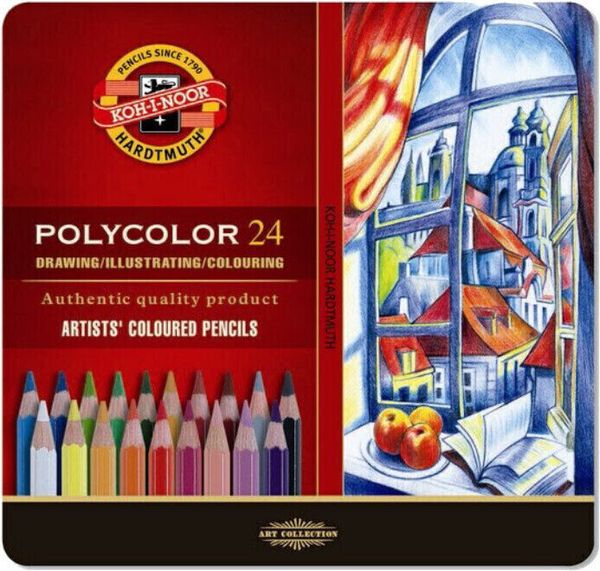 KOH-I-NOOR KOH-I-NOOR Polycolor Artist's Coloured Pencils Komplet barvnih svinčnikov 24 kosov