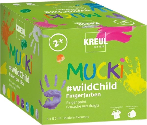 Kreul Kreul 2305 Sada prstových farieb #Wildchild 8 x 150 ml