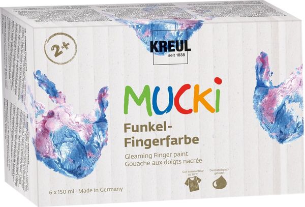 Kreul Kreul 2319 Sada prstových farieb 6 x 150 ml