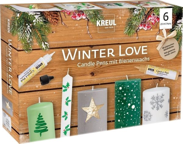 Kreul Kreul 49759 Komplet peres za sveče Winter Love 6 kos.