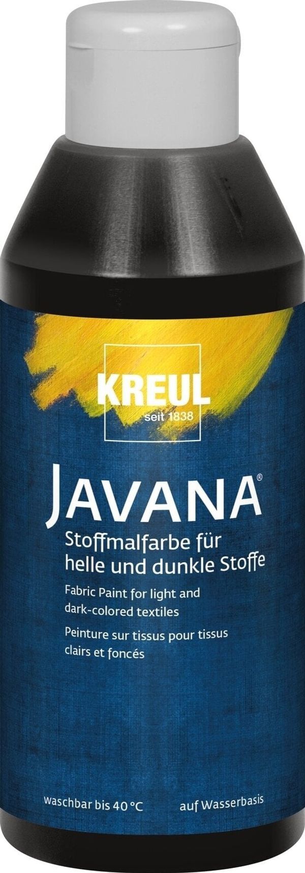 Kreul Kreul Javana Barva za tkanine Black 250 ml 1 kos