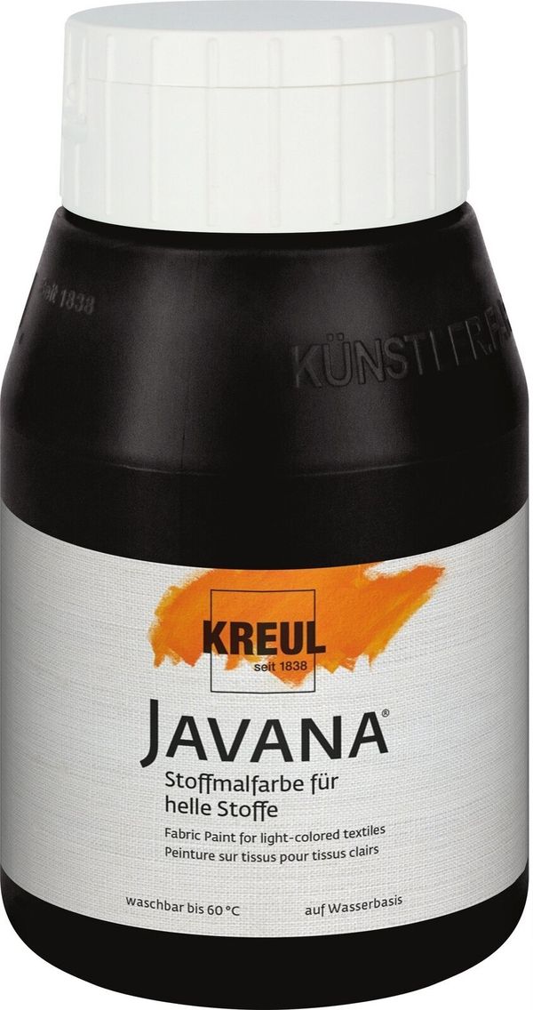 Kreul Kreul Javana Barva za tkanine Black 500 ml 1 kos