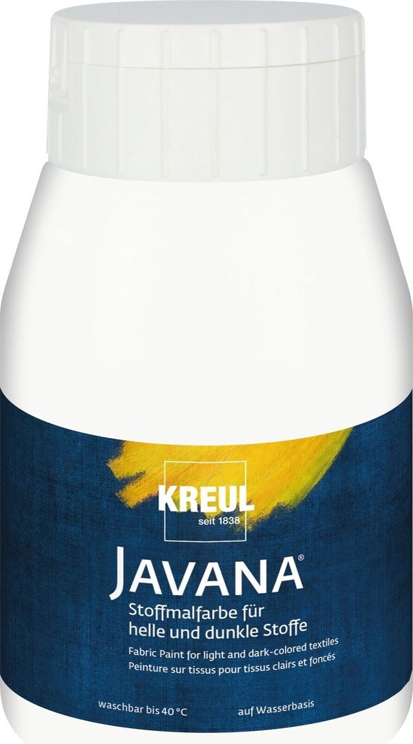 Kreul Kreul Javana Barva za tkanine White 500 ml 1 kos