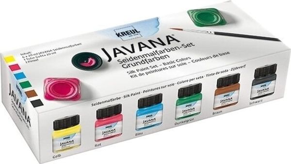 Kreul Kreul Javana Set barv za svilo Basic Colours 6 x 20 ml