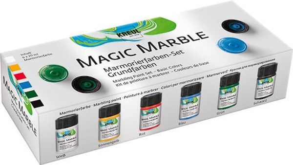 Kreul Kreul Magic Marble Komplet barv za marmoriranje Basic Colours 6 x 20 ml