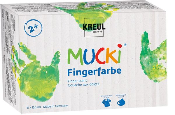 Kreul Kreul Mucki Sada prstových farieb 6 x 150 ml