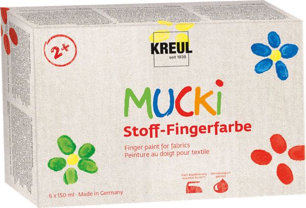Kreul Kreul Mucki Sada prstových farieb 6 x 150 ml