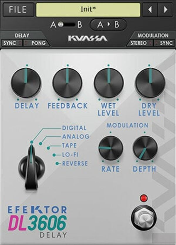 KUASSA KUASSA Efektor DL3606 Delay (Digitalni izdelek)