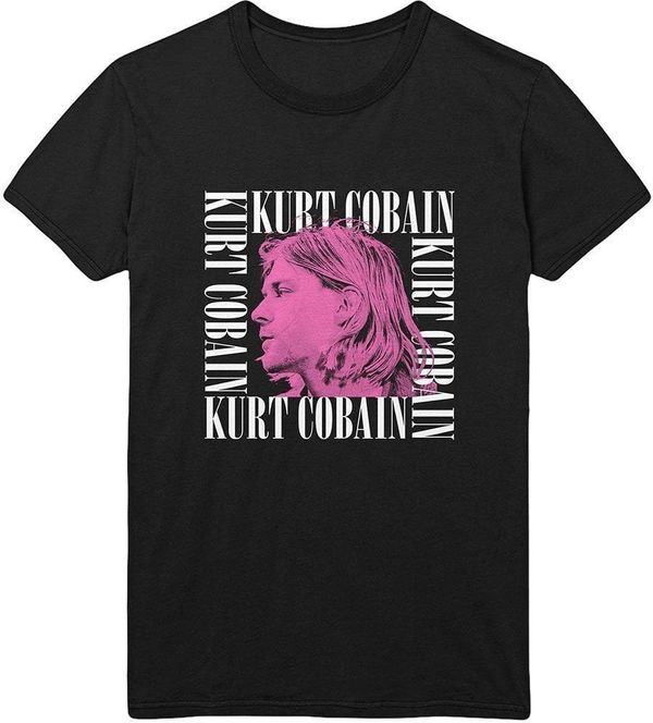 Kurt Cobain Kurt Cobain Majica Head Shot Frame Unisex Black 2XL