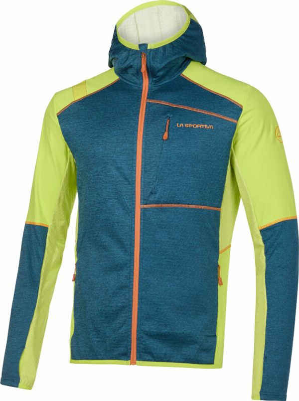 La Sportiva La Sportiva Existence Hoody M Storm Blue/Lime Punch M Pulover na prostem