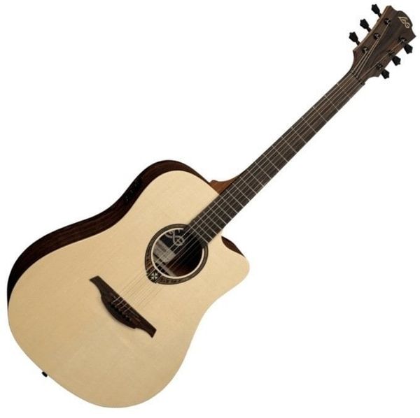 LAG LAG T270DCE Natural Elektroakustična dreadnought