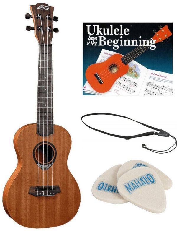 LAG LAG TKU110C SET Koncertne ukulele Natural