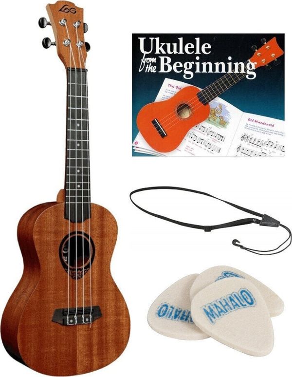 LAG LAG TKU8C SET Koncertne ukulele Natural