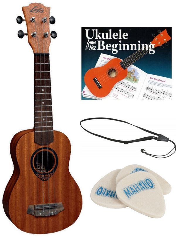 LAG LAG TKUS SET Soprano ukulele Natural Satin