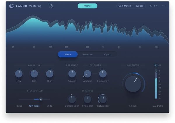 LANDR LANDR Mastering Plugin PRO (Digitalni izdelek)