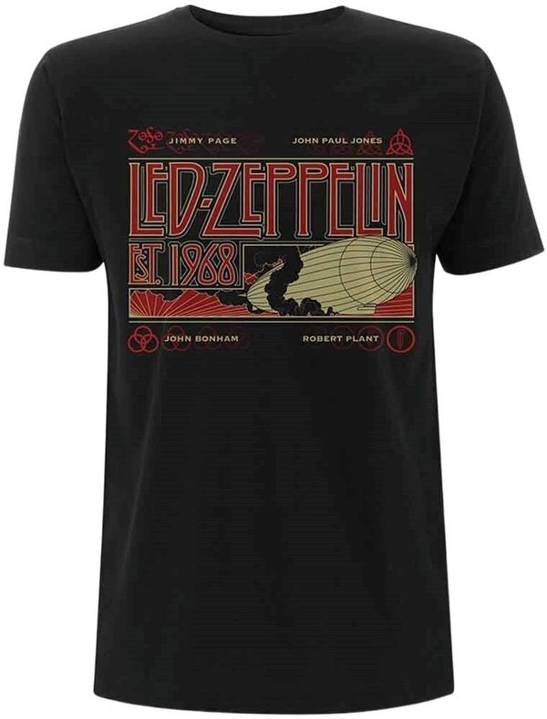 Led Zeppelin Led Zeppelin Majica Zeppelin & Smoke Unisex Black L