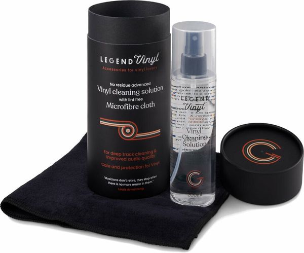 Legend Vinyl Legend Vinyl Cleaning Solution & Microfibre Cloth Čistilni set za zapise LP 200 ml