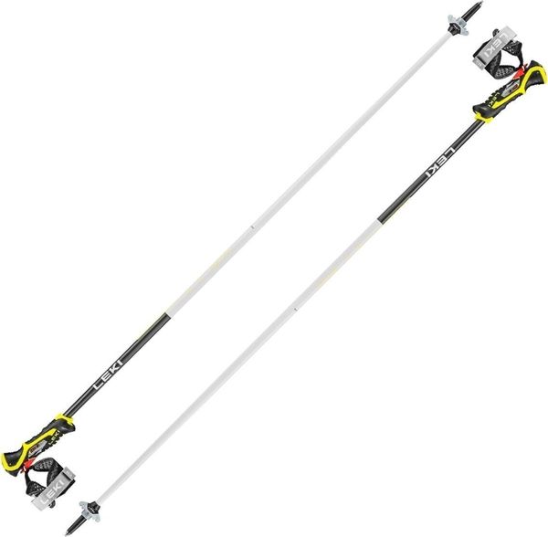 Leki Leki Airfoil 3D White/Neonyellow/Dark Anthracite 125 cm Smučarske palice