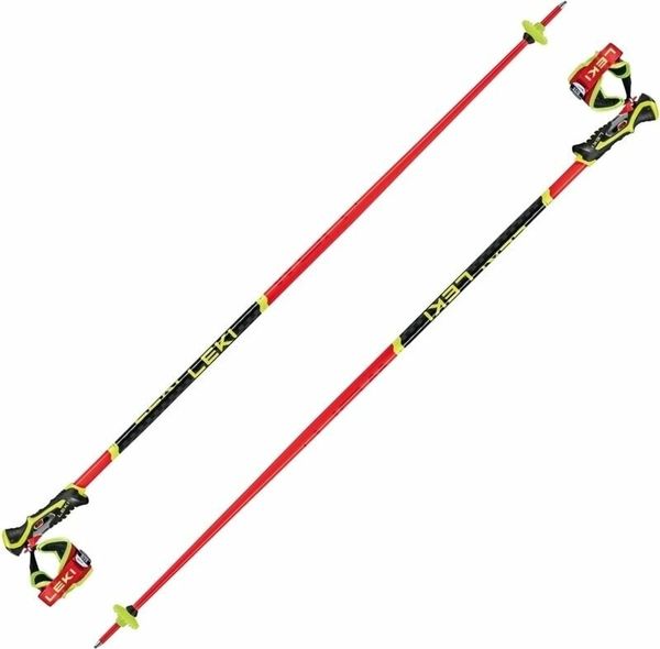 Leki Leki WCR SL 3D Bright Red/Black/Neonyellow 115 cm Smučarske palice