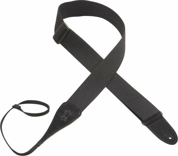 Levys Levys MC8A-BLK Folk Instrument Series 2" Cotton Acoustic/dobro Guitar Strap Black