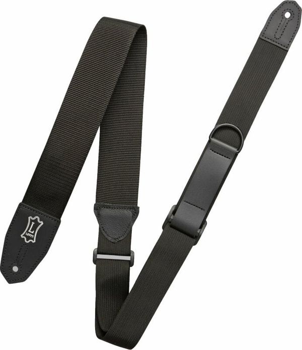 Levys Levys MRHP-BLK Specialty Series 2" Wide Polyester RipChord Guitar Strap Black