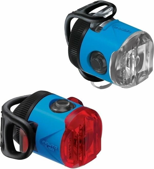 Lezyne Lezyne Femto USB Drive Pair Blue Front 15 lm / Rear 5 lm Kolesarska luč