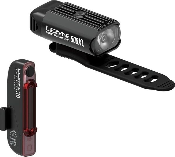 Lezyne Lezyne Hecto Drive 500XL / Stick Drive Črna Front 500 lm / Rear 30 lm Kolesarska luč