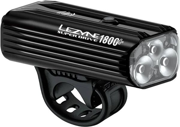 Lezyne Lezyne Super Drive 1800+ Smart Front 1800 lm Black Spredaj-Zadaj Kolesarska luč