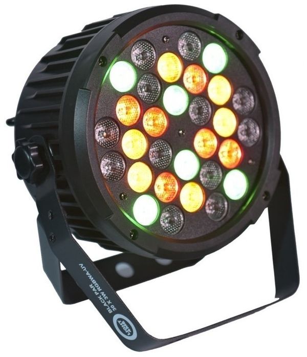 Light4Me Light4Me Black Par 30X3W RGBa-UV LED