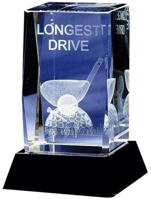 Longridge Longridge Longest Drive Crystal Trophy - 95mm