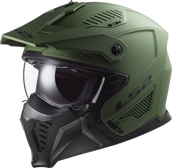 LS2 LS2 OF606 Drifter Solid Matt Military Green L Čelada