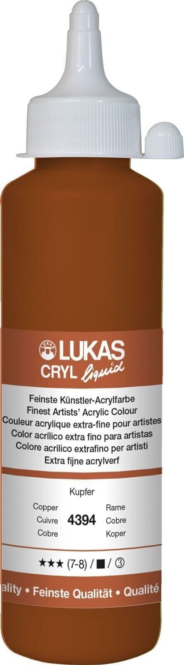 Lukas Lukas Cryl Liquid Akrilna barva Copper 250 ml 1 kos