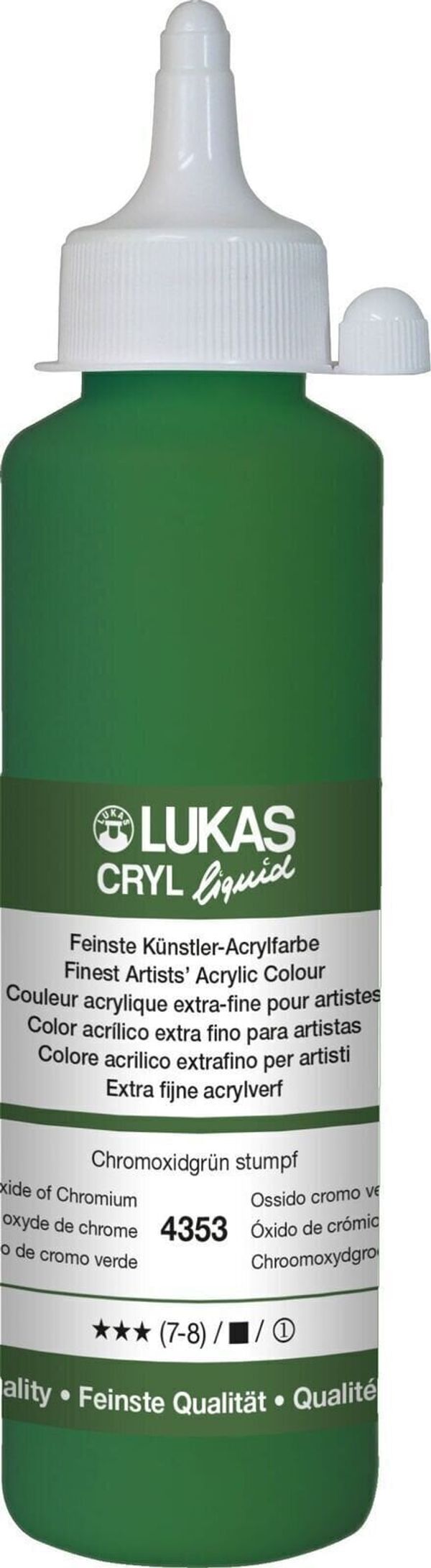 Lukas Lukas Cryl Liquid Akrilna barva Oxide Of Chromium 250 ml 1 kos