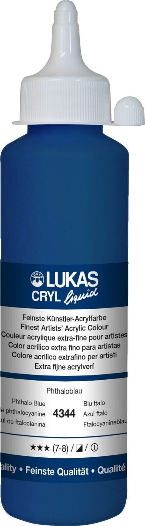 Lukas Lukas Cryl Liquid Akrilna barva Phthalo Blue 250 ml 1 kos