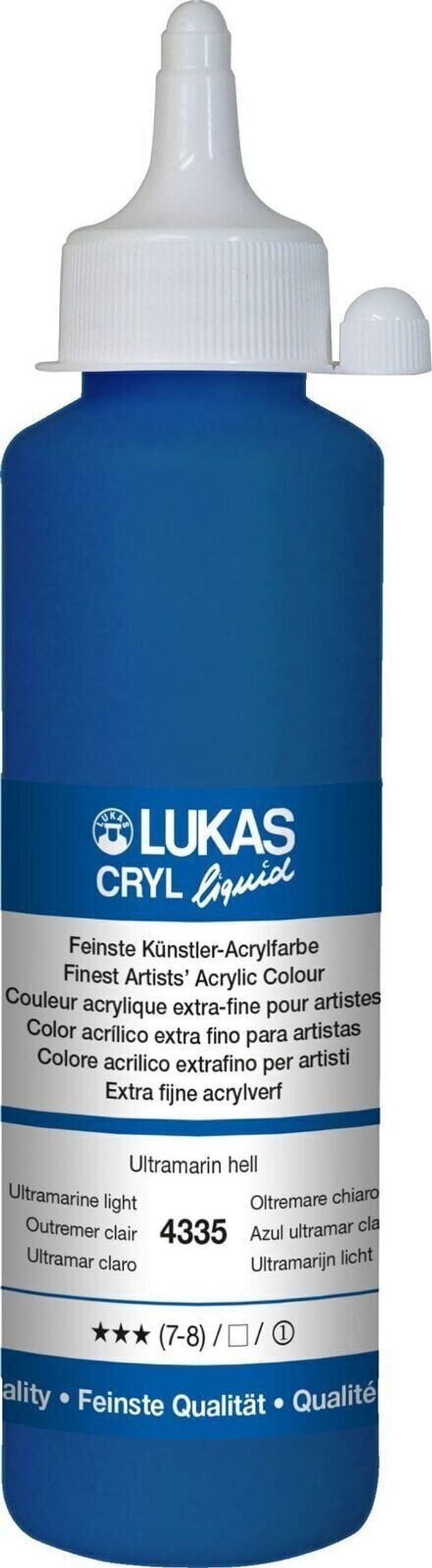 Lukas Lukas Cryl Liquid Akrilna barva Ultramarine Light 250 ml 1 kos
