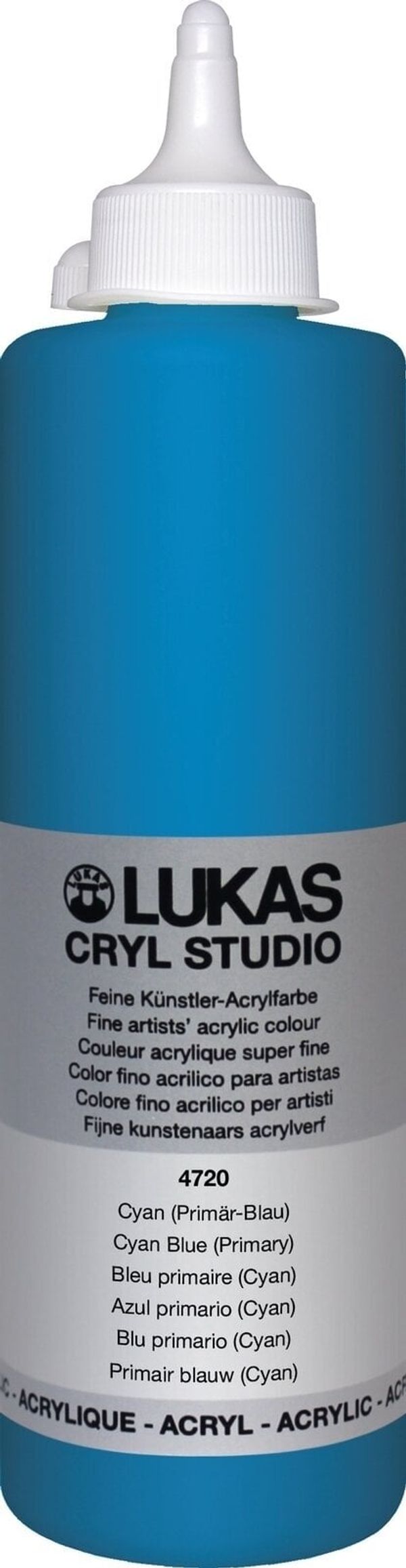 Lukas Lukas Cryl Studio Akrilna barva 500 ml Cyan Blue (Primary)