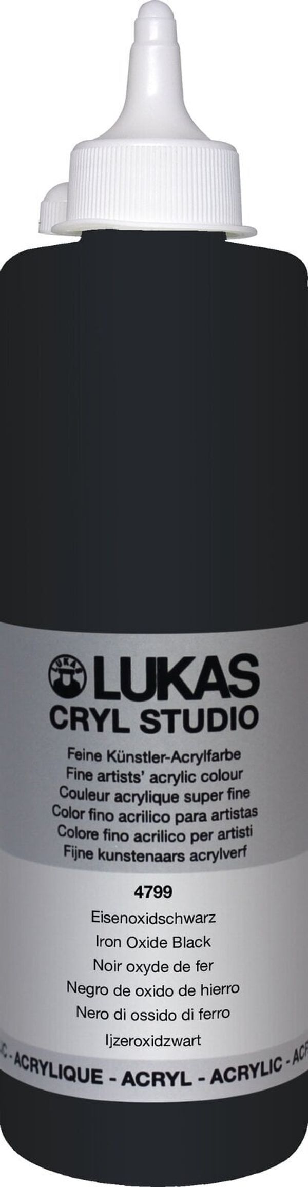 Lukas Lukas Cryl Studio Akrilna barva 500 ml Iron Oxid Black