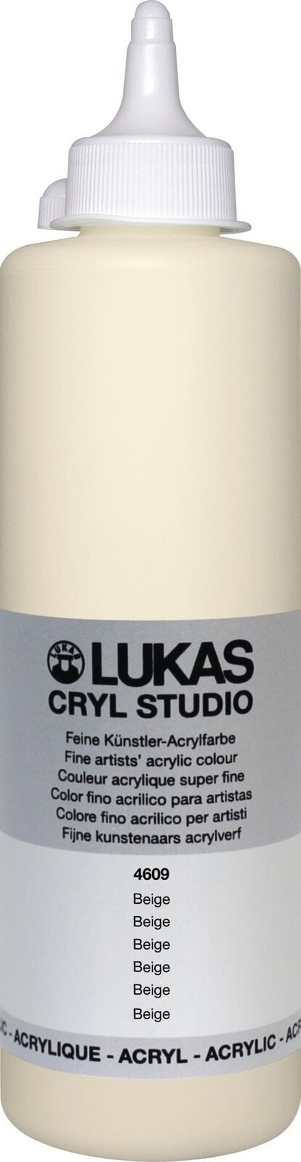 Lukas Lukas Cryl Studio Plastic Bottle Akrilna barva Bež 500 ml 1 kos