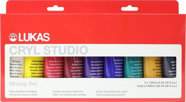 Lukas Lukas Cryl Studio Set akrilnih barv Mix 2 9 x 100 ml
