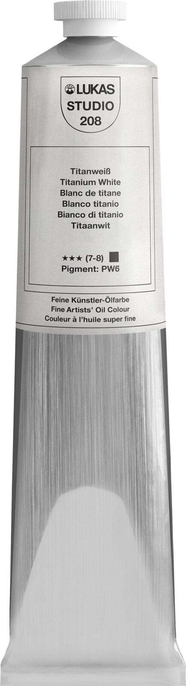 Lukas Lukas Studio Aluminium Tube Oljna barva Titanium White 200 ml 1 kos