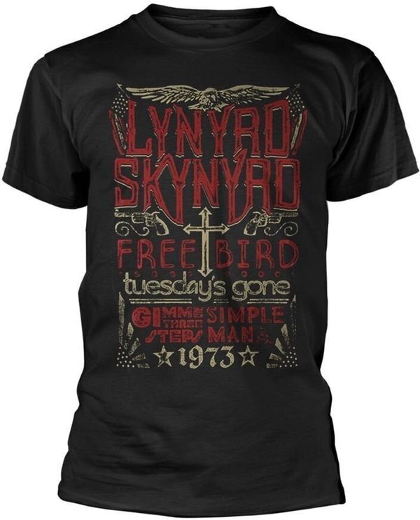 Lynyrd Skynyrd Lynyrd Skynyrd Majica Free Bird 1973 Hits Unisex Black 2XL