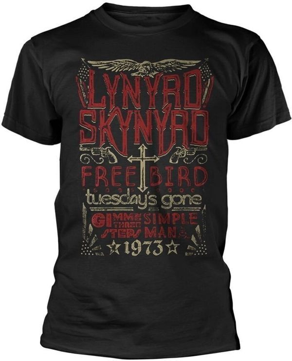 Lynyrd Skynyrd Lynyrd Skynyrd Majica Free Bird 1973 Hits Unisex Black L