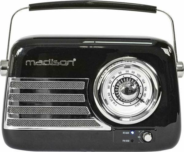 Madison Madison Freesound-VR40B Black Retro radio