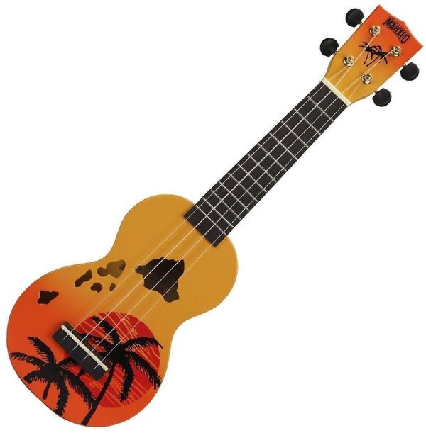 Mahalo Mahalo Hawaii Hawaii Orange Burst Soprano ukulele