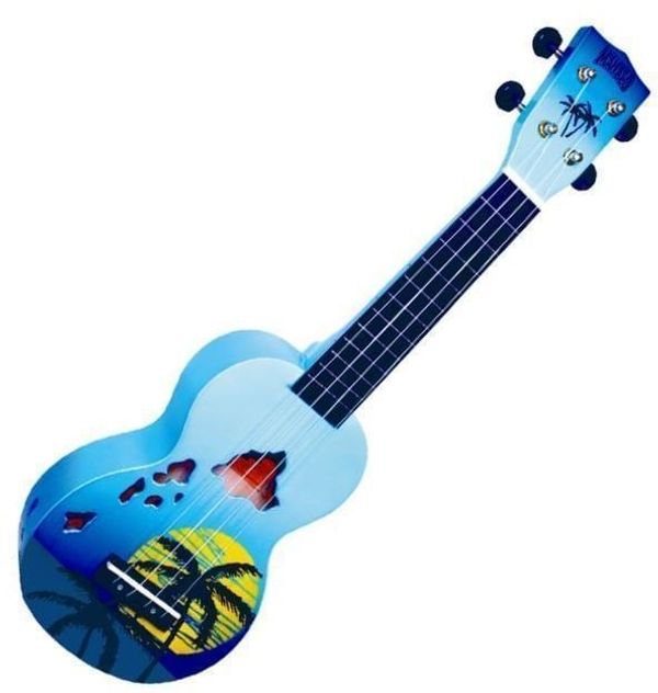 Mahalo Mahalo Hawaii Soprano ukulele Hawaii Blue Burst