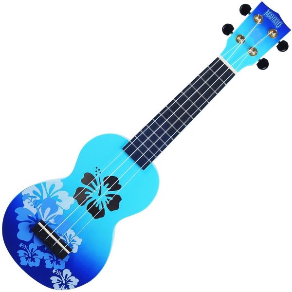 Mahalo Mahalo Hibiscus Hibiscus Blue Burst Soprano ukulele