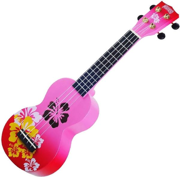 Mahalo Mahalo Hibiscus Soprano ukulele Hibiscus Red Burst
